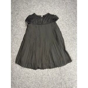 BCB GIRLS Black Dress 3T Lace Top Pleated Party Occasion Toddler Girl